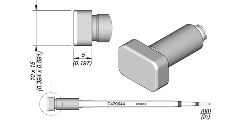 JBC C470-044 Forrasztóhegy