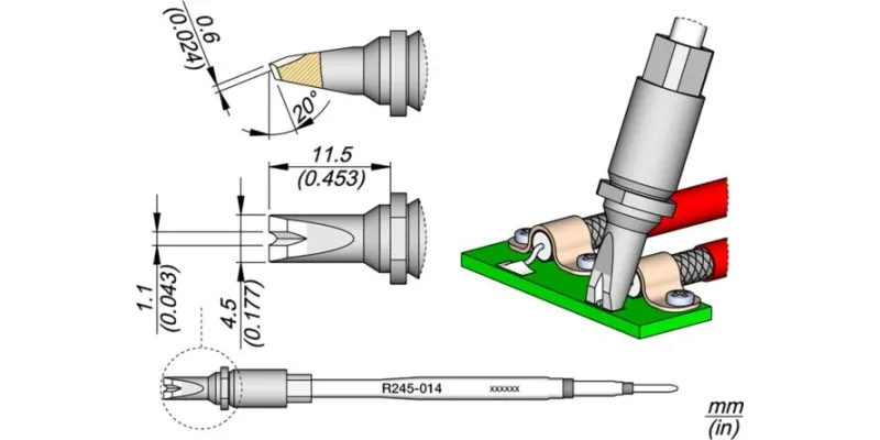 JBC R245-014 Forrasztóhegy