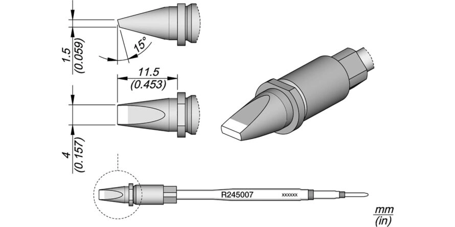 JBC R245-007 Forrasztóhegy