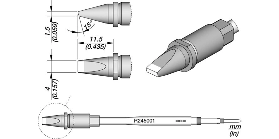 JBC R245-001 Forrasztóhegy