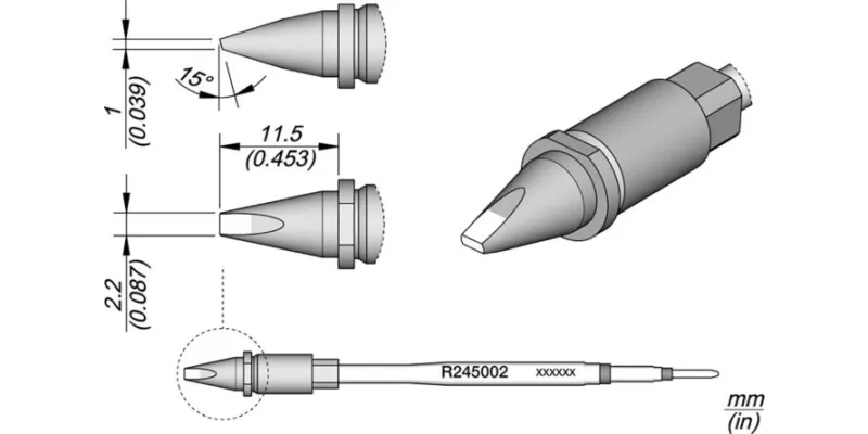 JBC R245-002 Forrasztóhegy
