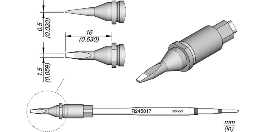 JBC R245-017 Forrasztóhegy
