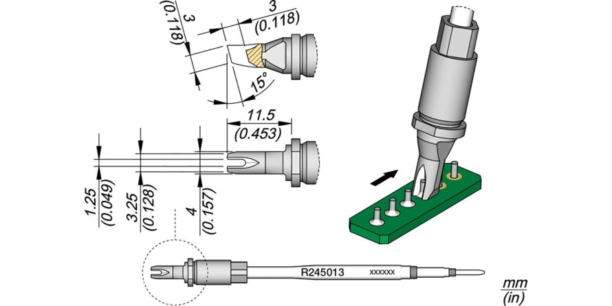 JBC R245-013 Forrasztóhegy