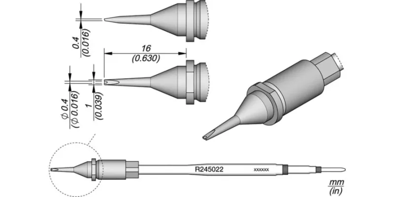 JBC R245-022 Forrasztóhegy