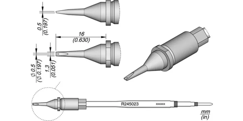 JBC R245-023 Forrasztóhegy
