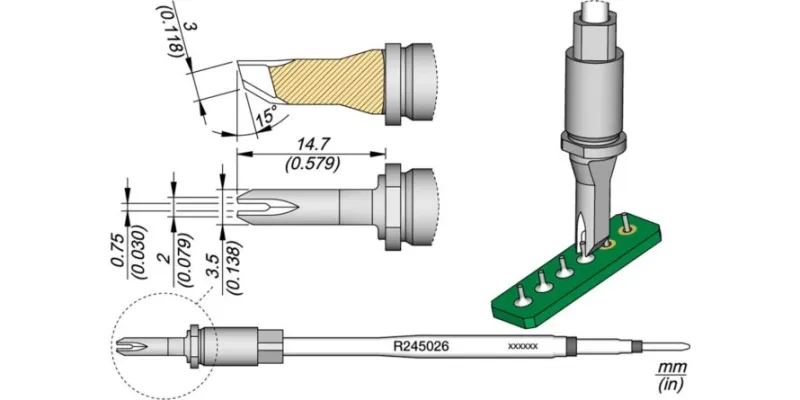 JBC R245-026 Forrasztóhegy