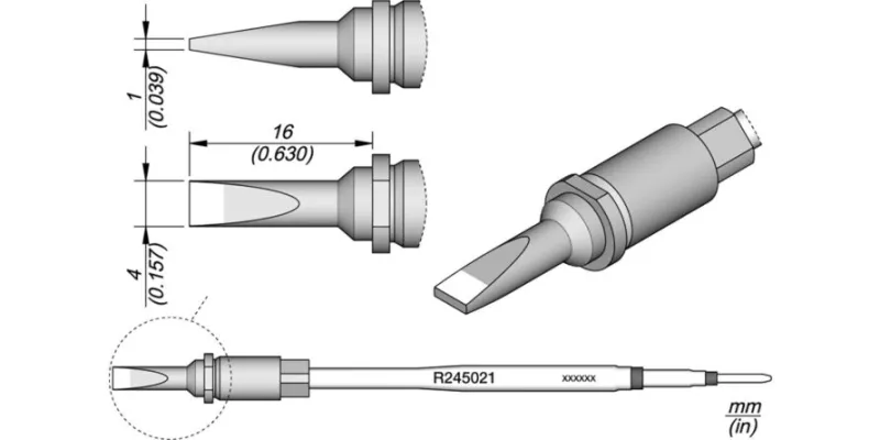 JBC R245-021 Forrasztóhegy