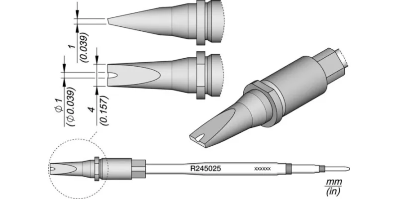 JBC R245-025 Forrasztóhegy