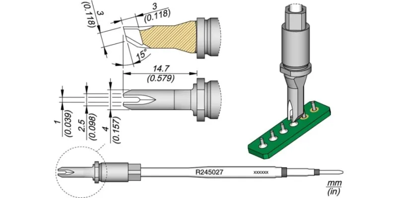 JBC R245-027 Forrasztóhegy