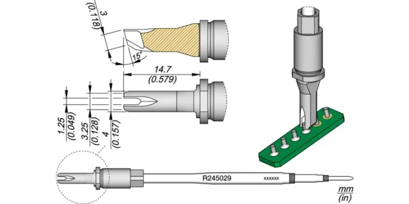 JBC R245-029 Forrasztóhegy