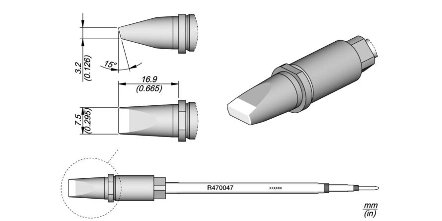 JBC R470-047 Forrasztóhegy