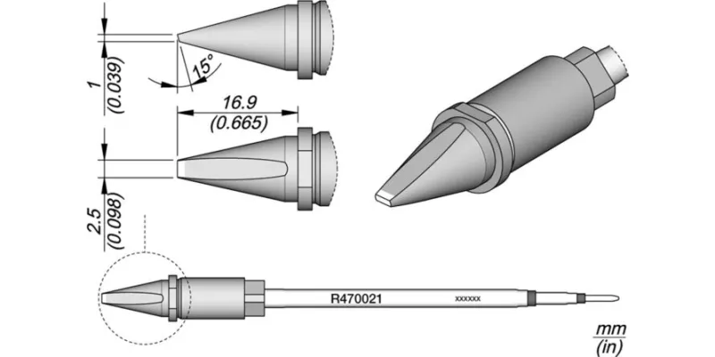 JBC R470-021 Forrasztóhegy
