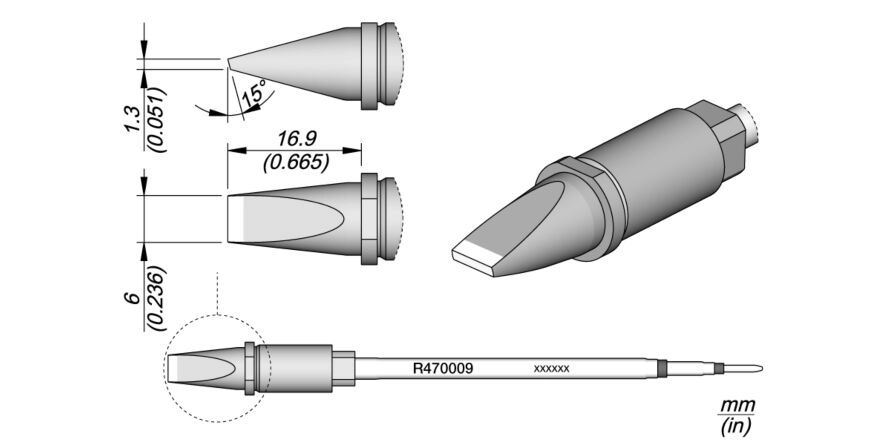 JBC R470-009 Forrasztóhegy