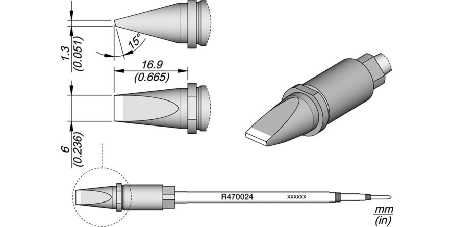 JBC R470-024 Forrasztóhegy