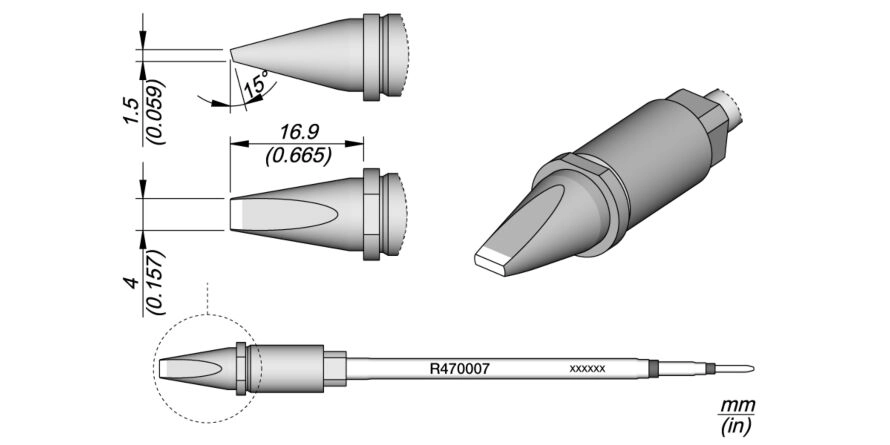 JBC R470-007 Forrasztóhegy