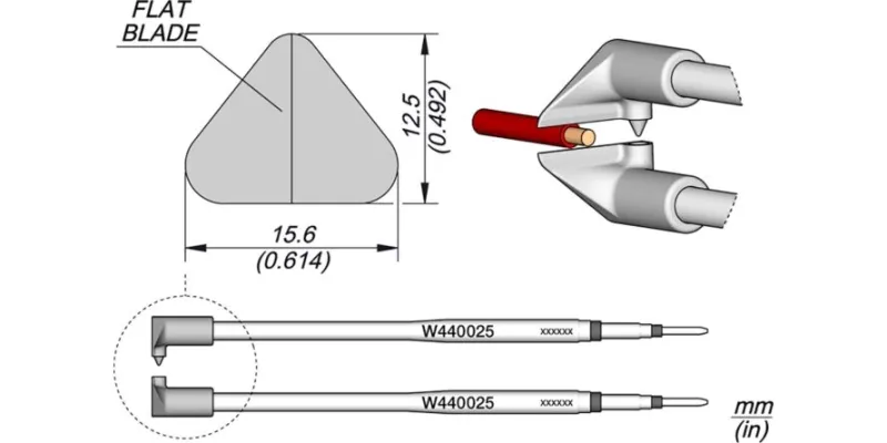 JBC W440-025 Forrasztóhegy